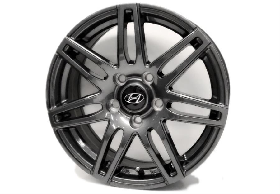 Hyundai D049 16 Inch 7-Spoke Alloy Wheel - Gunmetal 000AM16D049