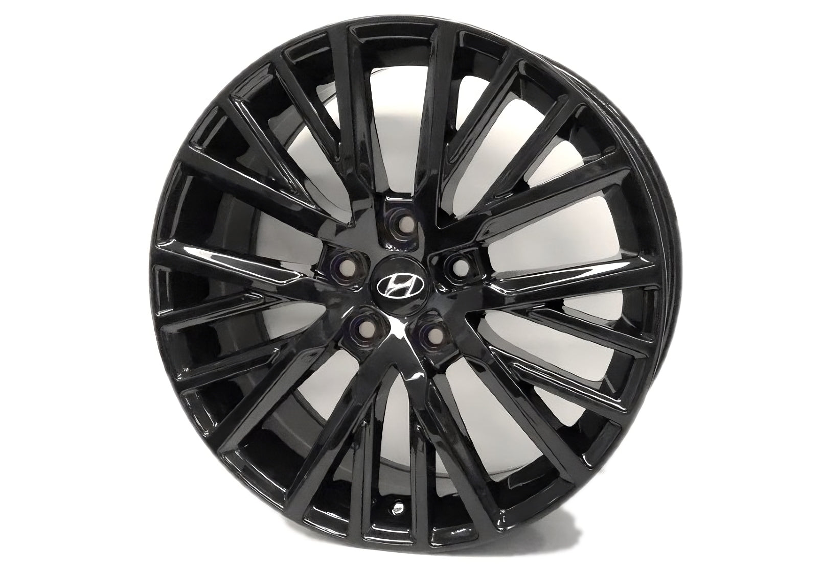 Hyundai V029 18 Inch Weave Spoke Alloy Wheel Gloss Black