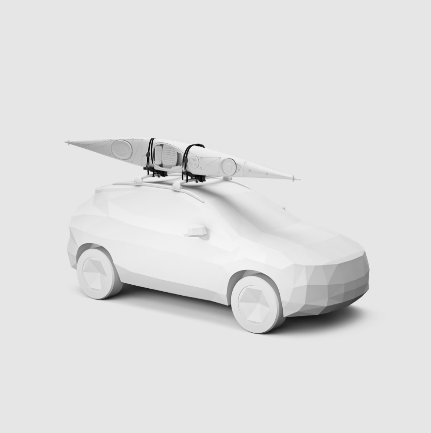 Hyundai Paddle Board & Kayak Carrier for All Models 00AM890000