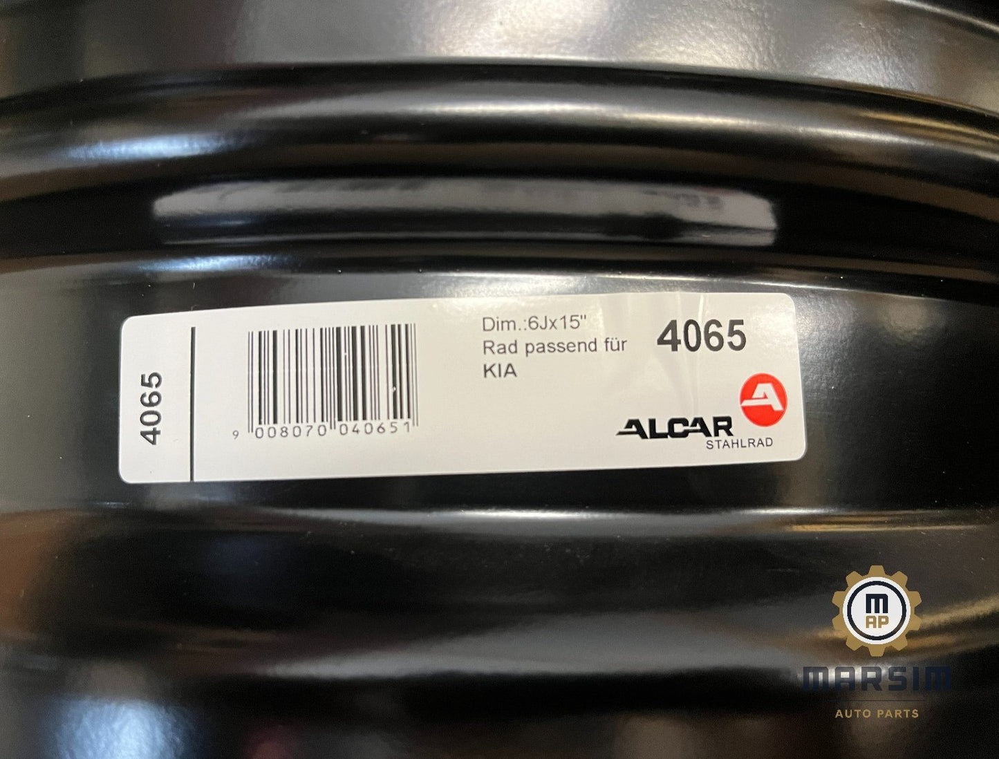 Hyundai Steel Wheel (Rim) 15 x 6J 4x100 ET46 (Alcar 4065) H8H40AK000