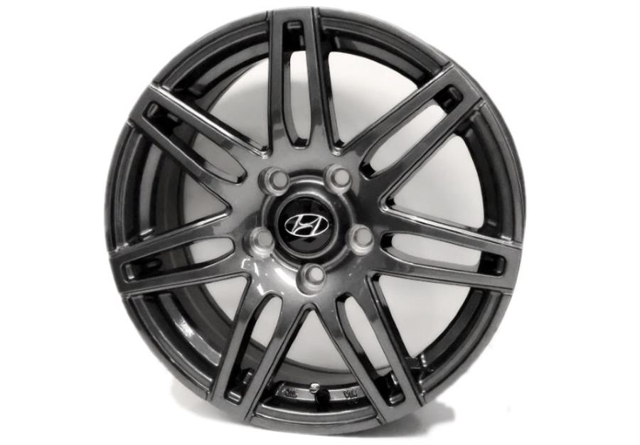 Hyundai D049 16 Inch 7-Spoke Alloy Wheel -  Gunmetal 000AM16D049