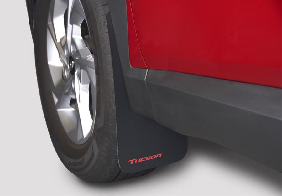 Rally Armor Mud Guards - 2022-2024 Tucson (Red Tucson Logo) N7H46AK010