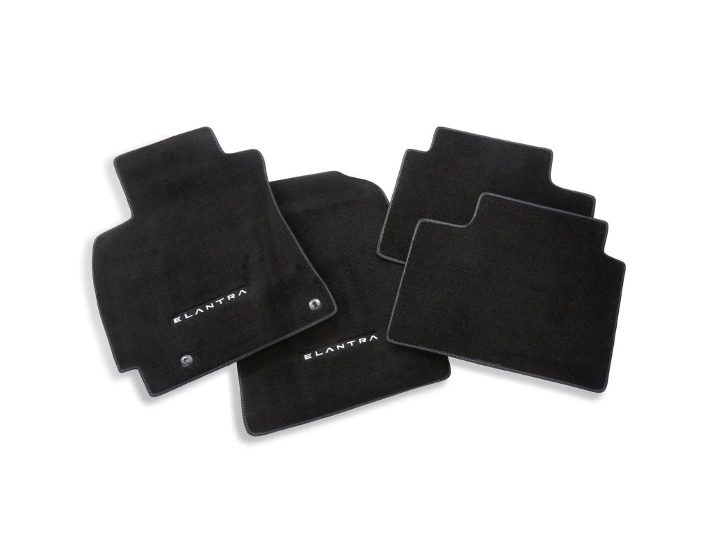 Hyundai Carpet Floor Mats (Black) - Elantra N-Line 2021+ (Front & Rear) ABH14AH200