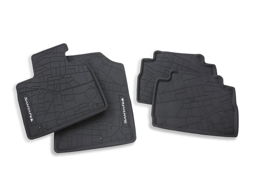 Hyundai Rubber Floor Mats - 2024 Santa Fe (6 & 7 Passenger) R6H13AP000