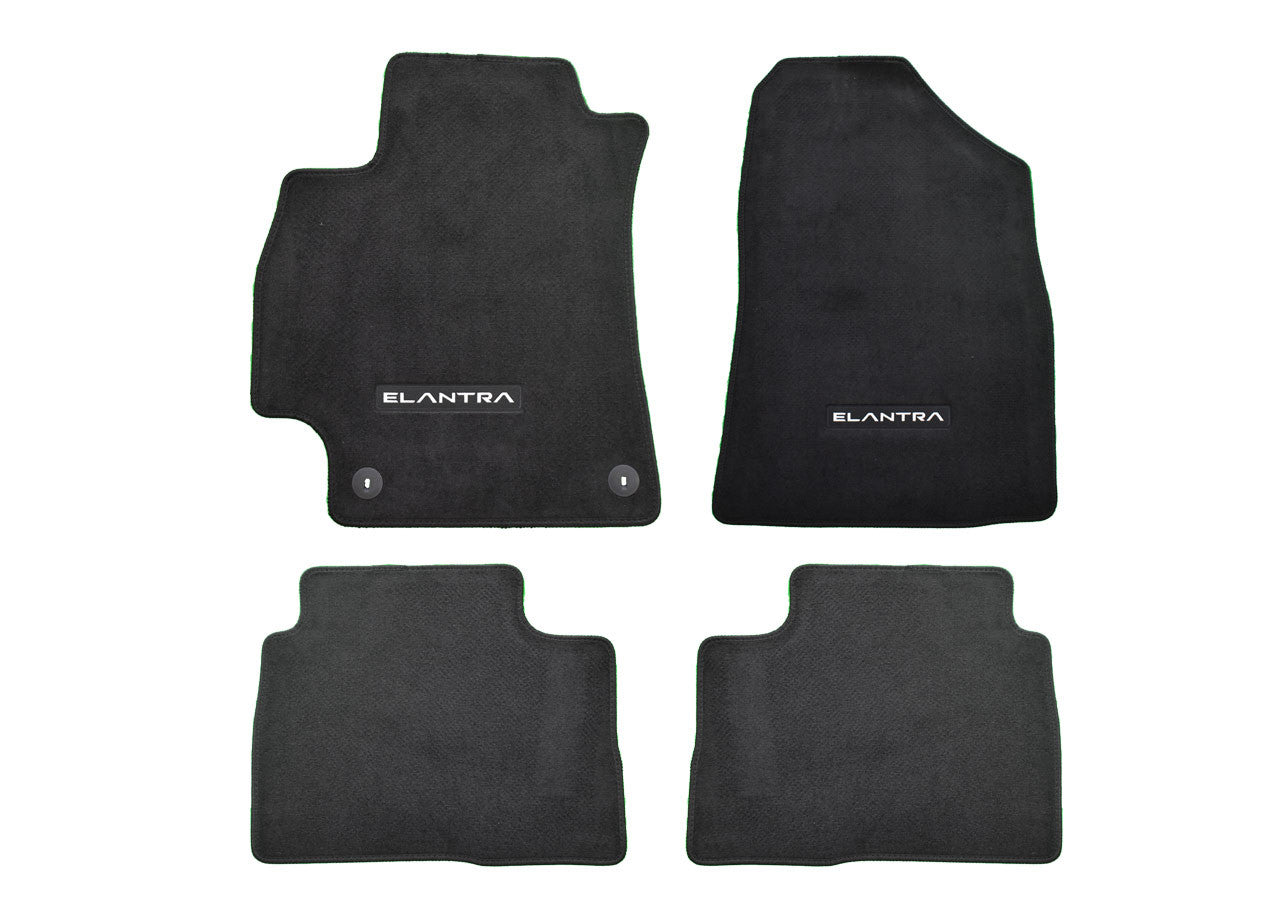 Hyundai Carpet Floor Mats (Black) - Elantra N-Line 2021+ (Front & Rear) ABH14AH200