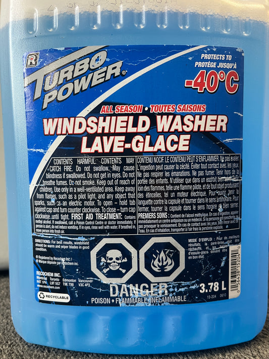 TurboPower Windshield Washer Fluid (-40C) - 3.78L XXWWFJUG