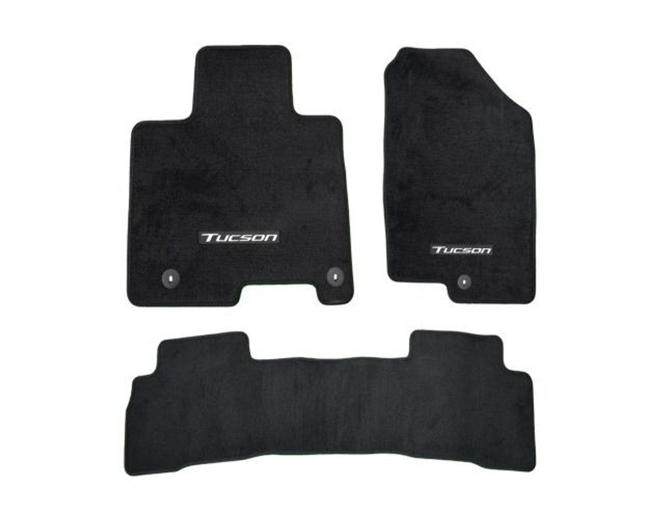 Hyundai Carpet Floor Mats (Black) - Front & Rear For 2024 Tucson P0F14AC100