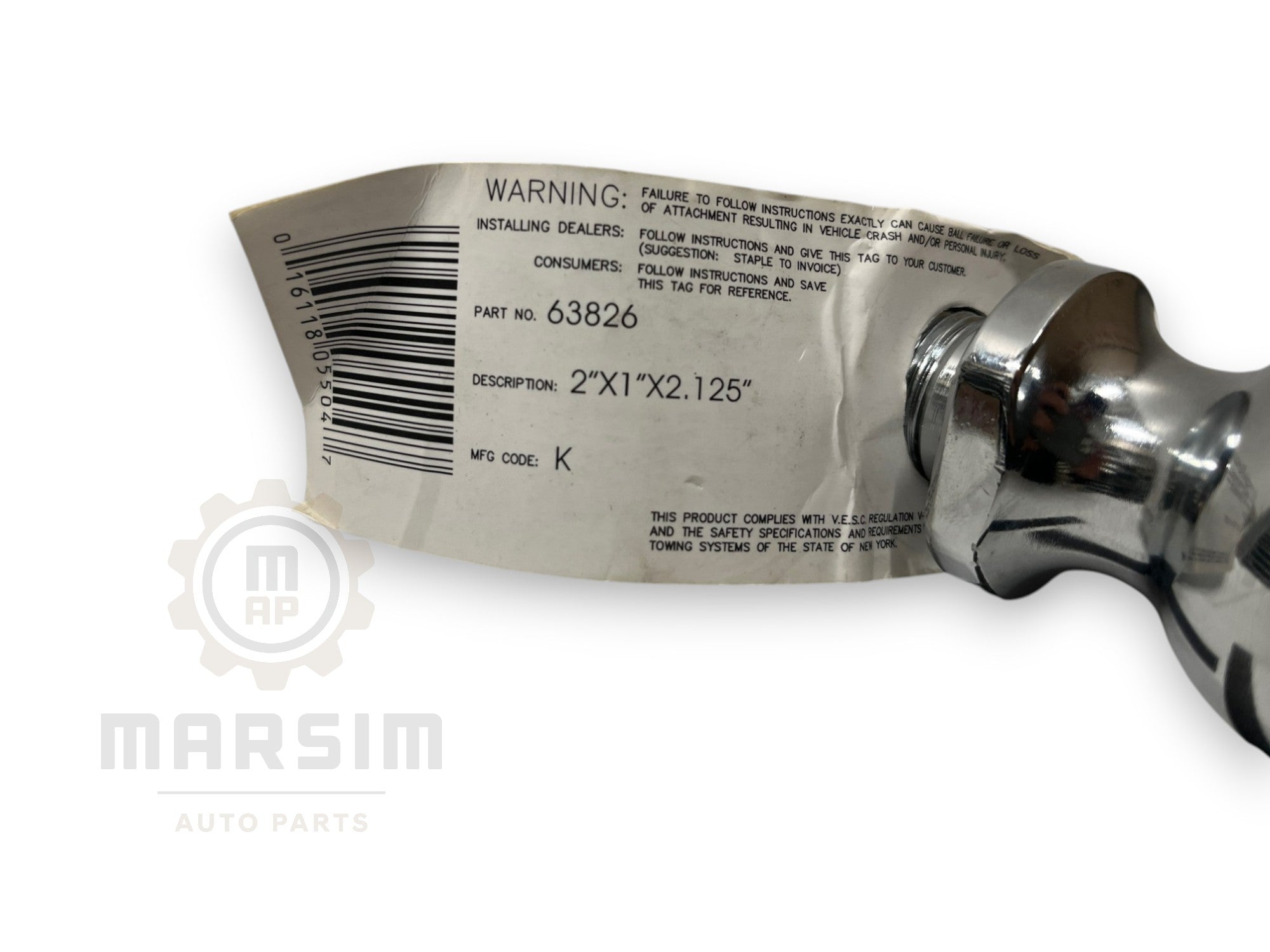 Hyundai 2 Inch Trailer Hitch Ball 000AM40004