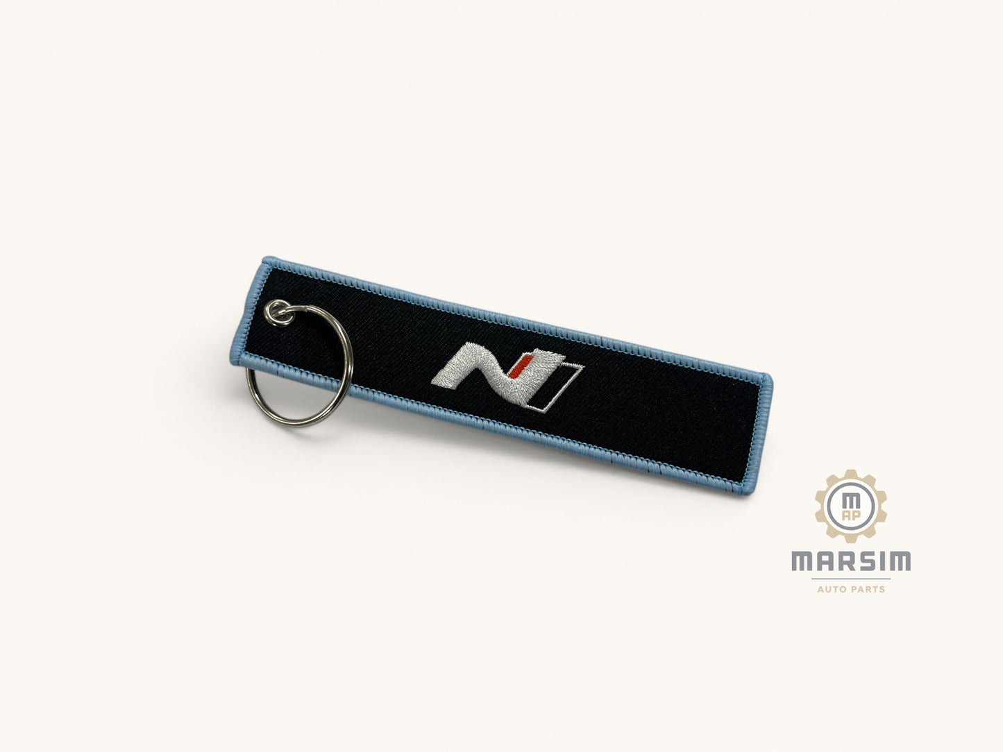 Hyundai N Logo Jet Tag Keychain 004NMHYKEY