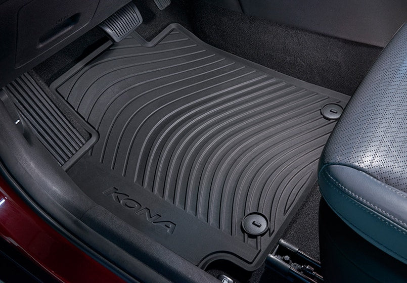 Hyundai Rubber Floor Mats - 2018-2023 Kona & Kona N (Front & Rear) J9F13AC200