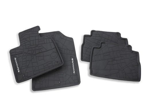 Hyundai Rubber Floor Mats - Santa Fe 2021-2023 (Full Set) S1131ADX55