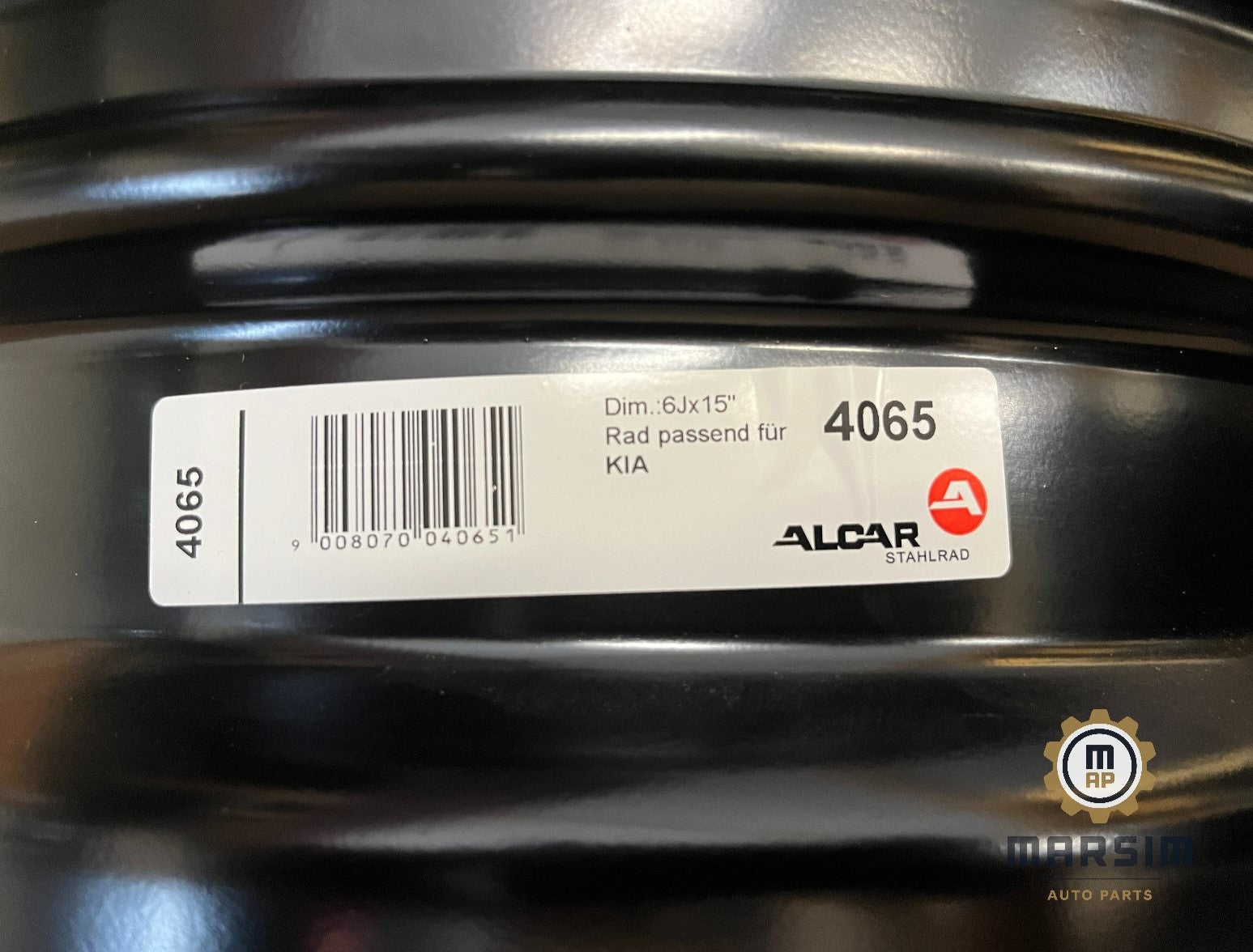 Hyundai Steel Wheel (Rim) 15 x 6J 4x100 ET46 (Alcar 4065) H8H40AK000
